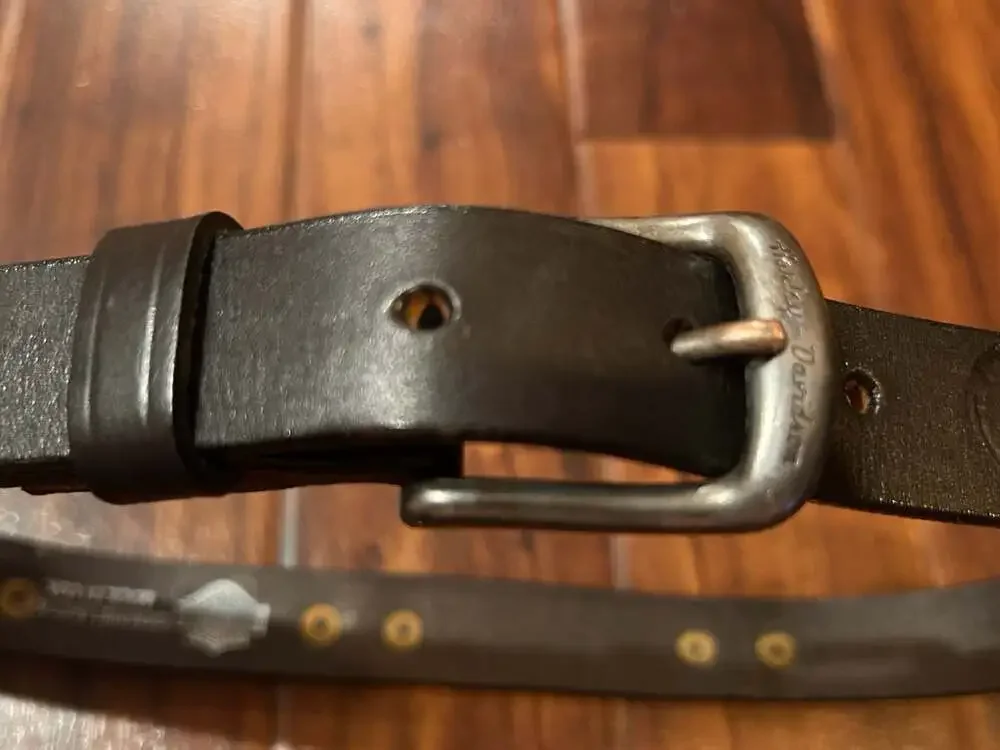 Harley-Davidson Genuine Leather Diamond Studded Belt XS 24/26